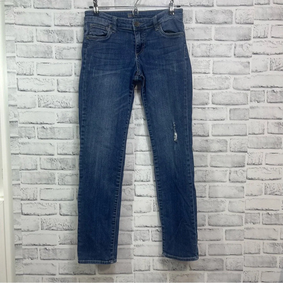 Kut From the Kloth Catherine Distressed Boyfriend Jeans 4 - Picture 1 of 9